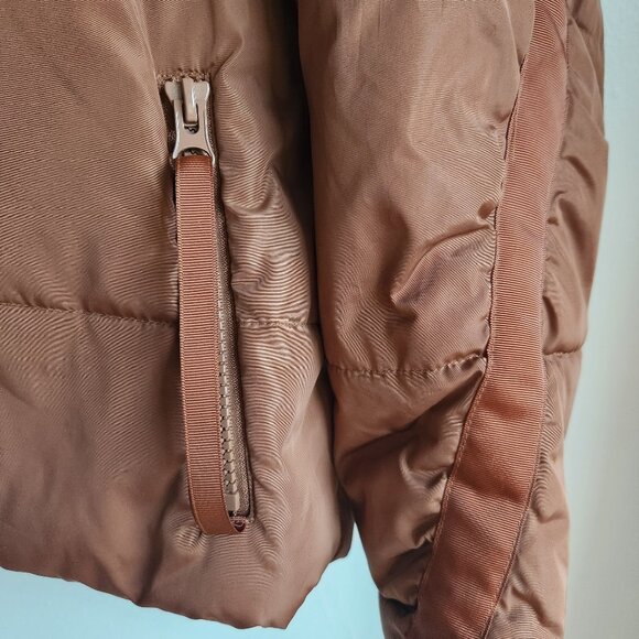 MAJE Gueli Puffer Cocoon Jacket in Mocha Mousse - OS - Picture 6 of 16